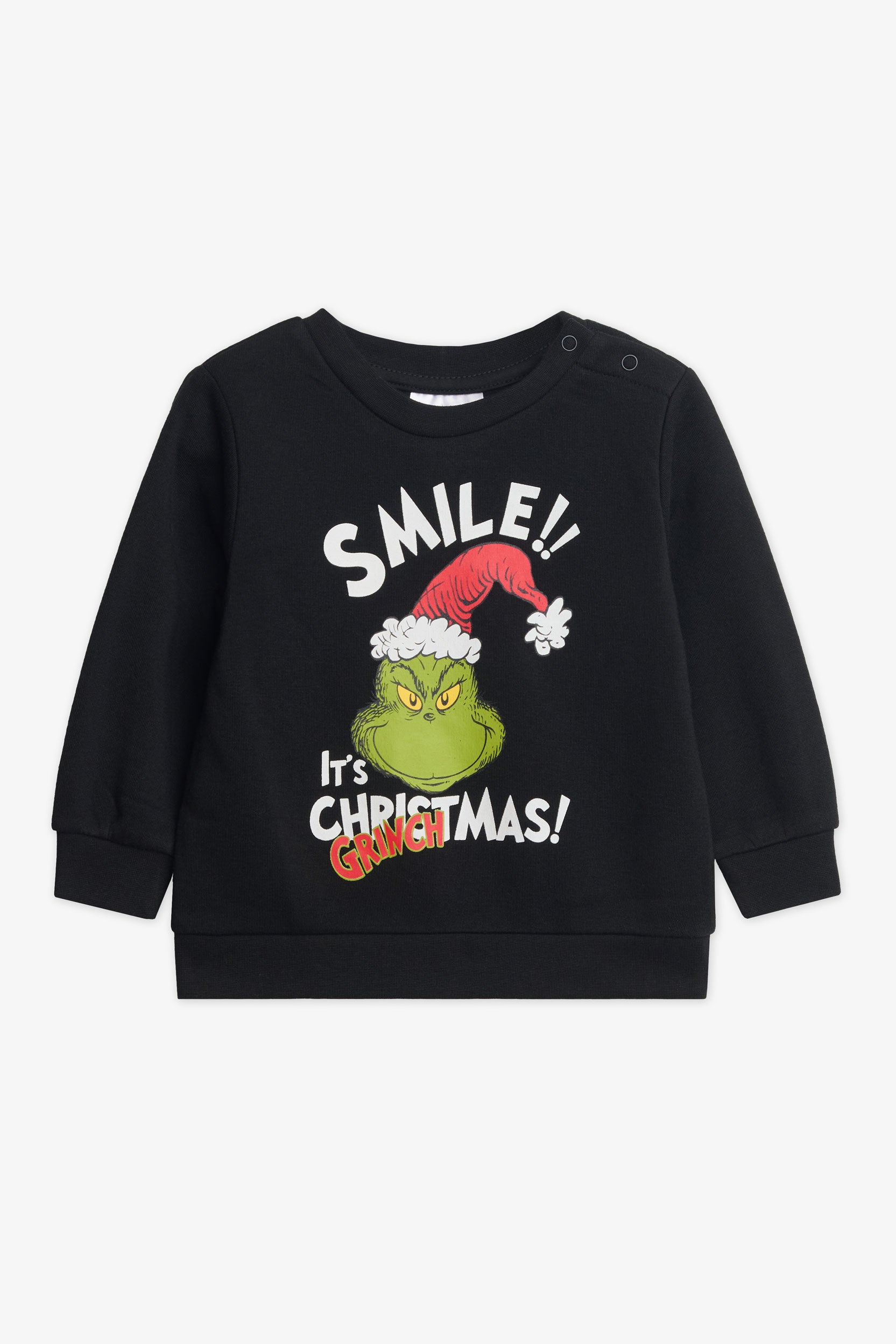 Chandail ouaté imprimé The Grinch - Bébé garçon && NOIR