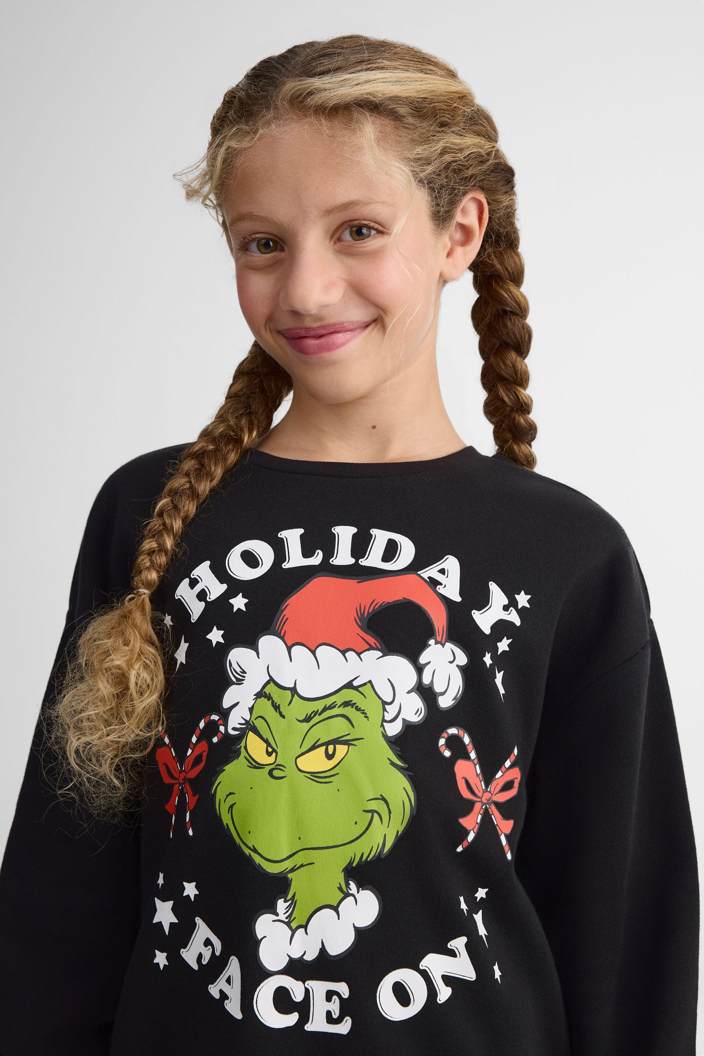 Chandail avec imprimé « The Grinch » – Ado fille && NOIR