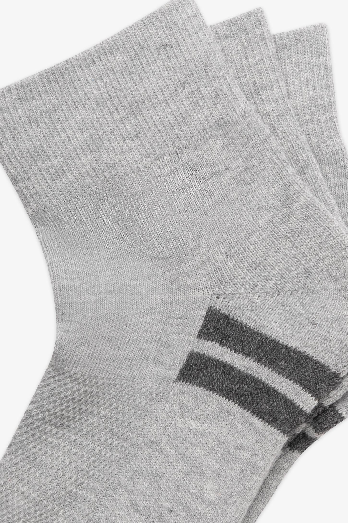 Chaussettes hautes à la cheville - Femme && MIX GRIS CLAIR