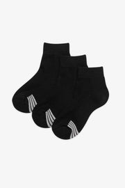 Chaussettes hautes 3 paires - Enfant garçon && NOIR