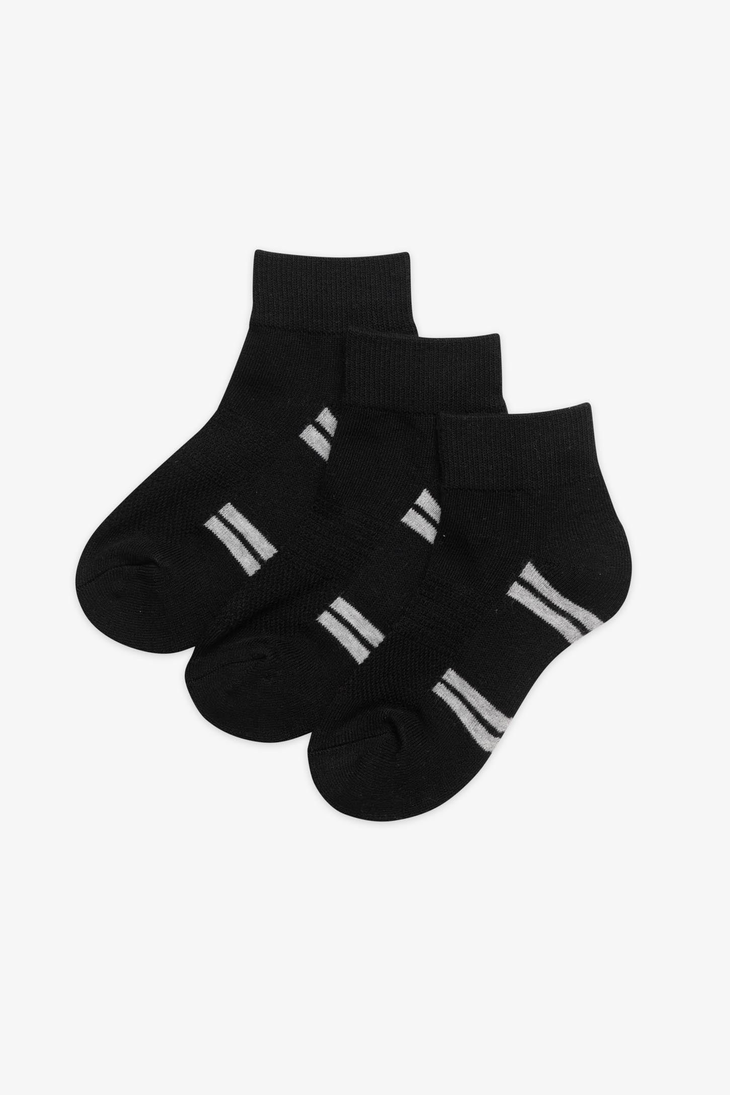 Chaussettes hautes 3 paires - Enfant fille && NOIR