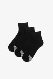 Chaussettes hautes 3 paires - Ado garçon && NOIR
