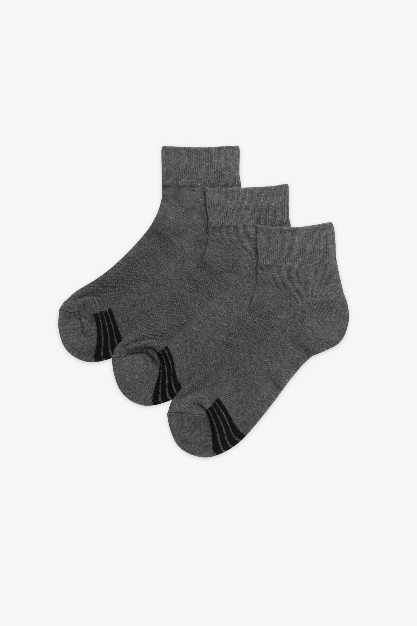 Chaussettes hautes 3 paires - Ado garçon && GRIS MIXTE