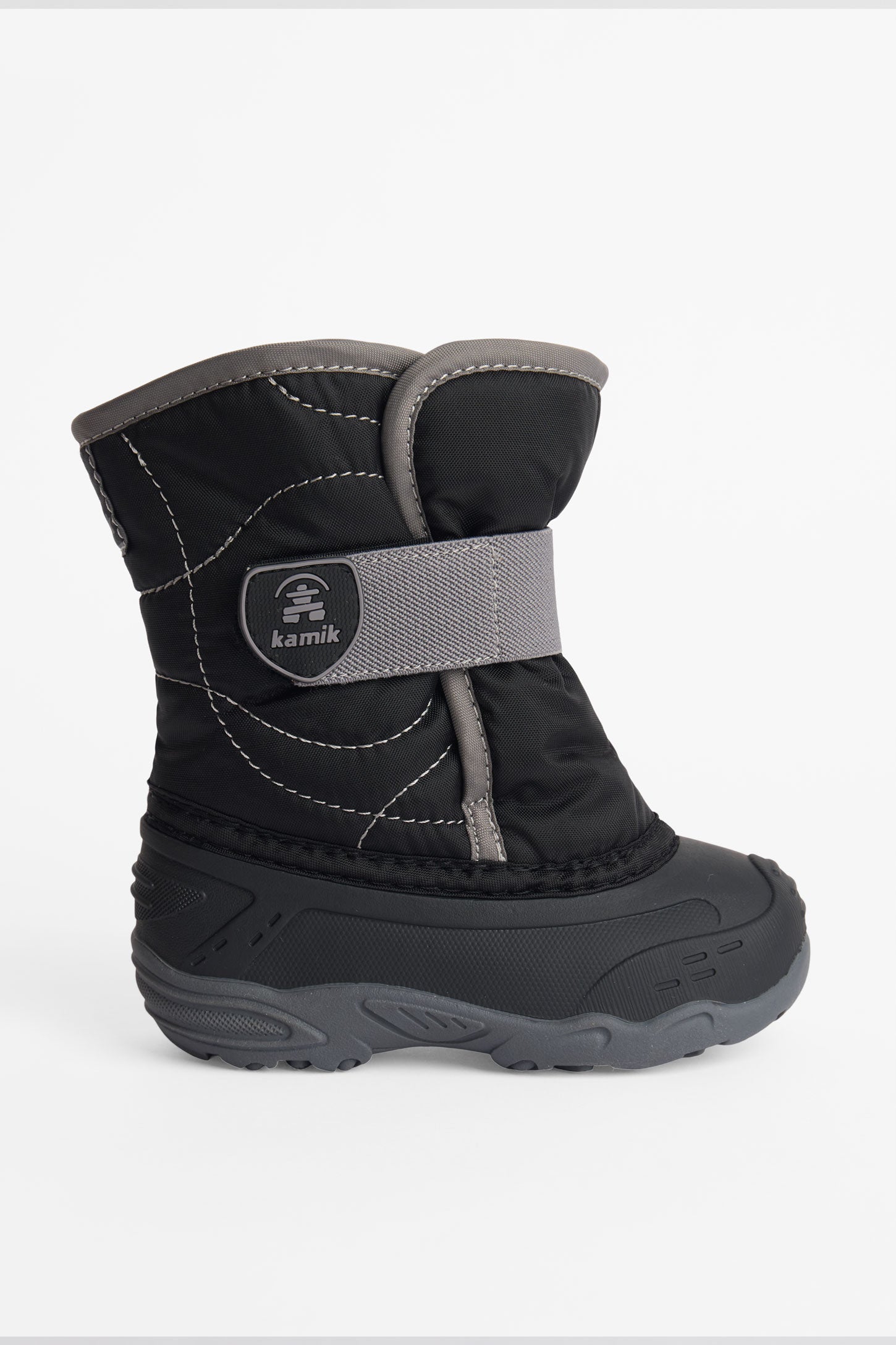 Bottes d'hiver non genrées en polyester - Bébé garçon && NOIR