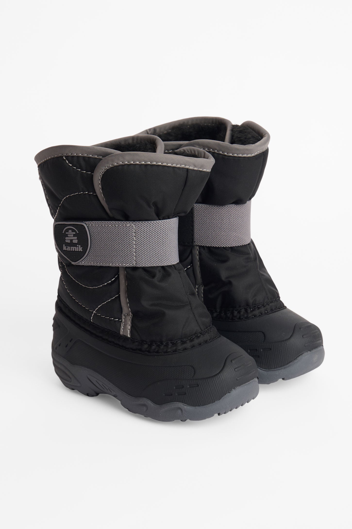 Bottes d'hiver non genrées en polyester - Bébé garçon && NOIR