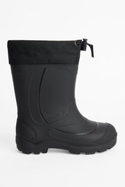 Botte d'hiver caoutchouc feutre - Enfant garçon && NOIR