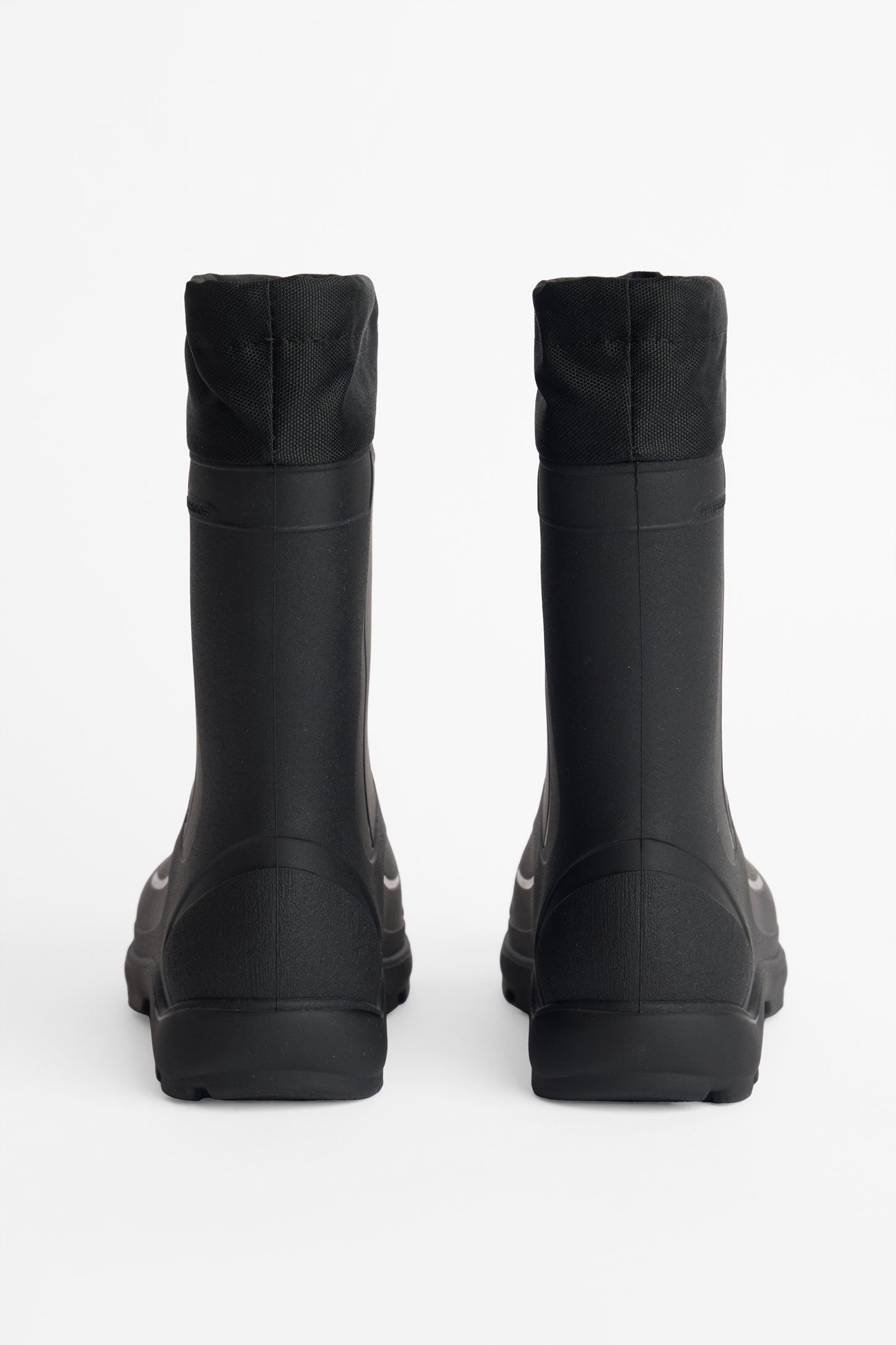 Botte d'hiver caoutchouc feutre - Enfant garçon && NOIR