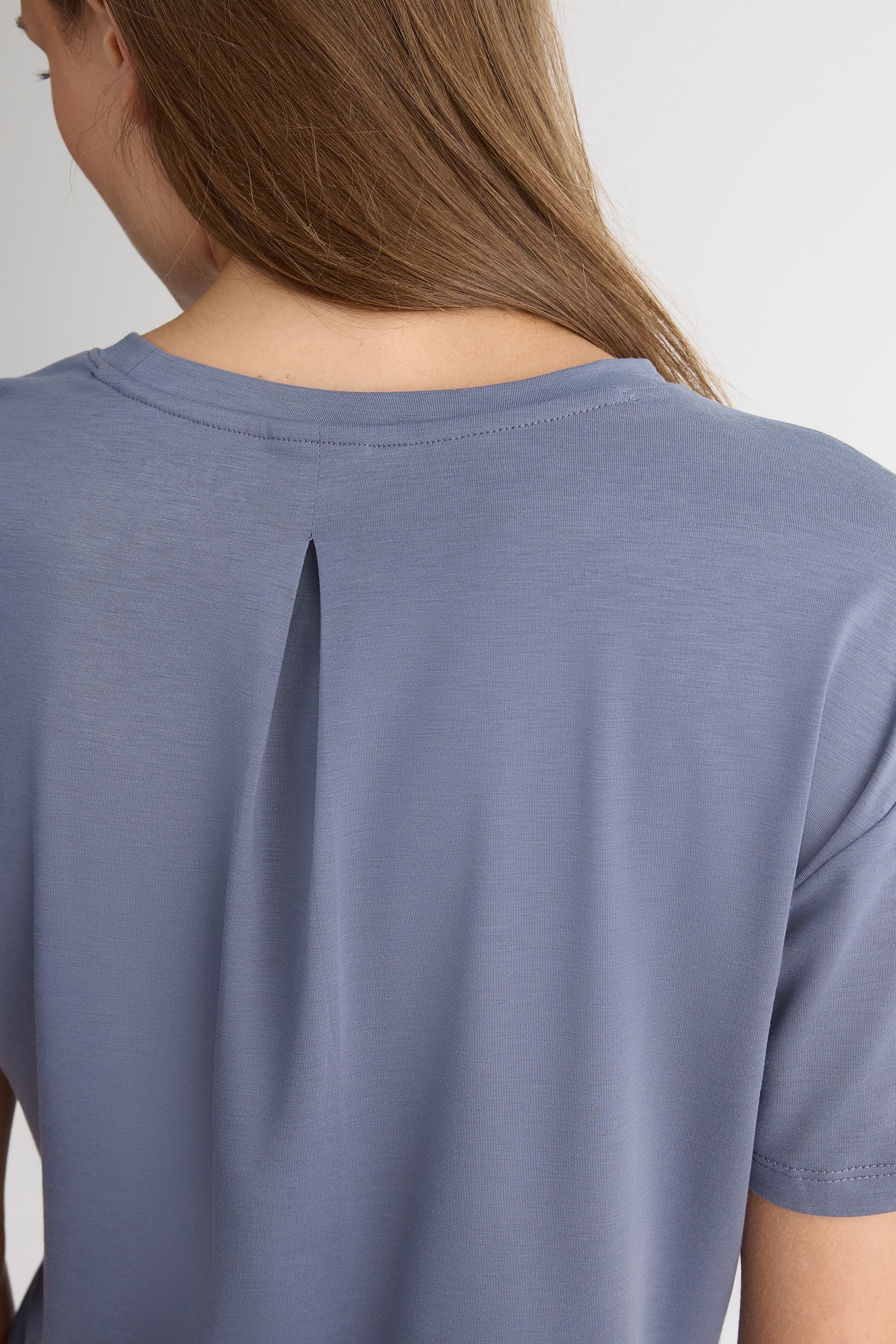 Camisole ajustée hi-low en Tencel - Femme && GRIS