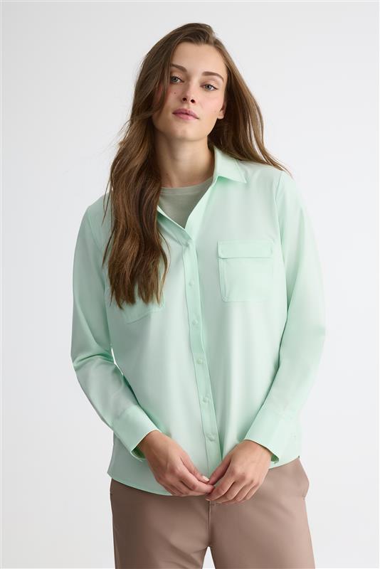 Chandail manches courtes col rond – Femme && VERT