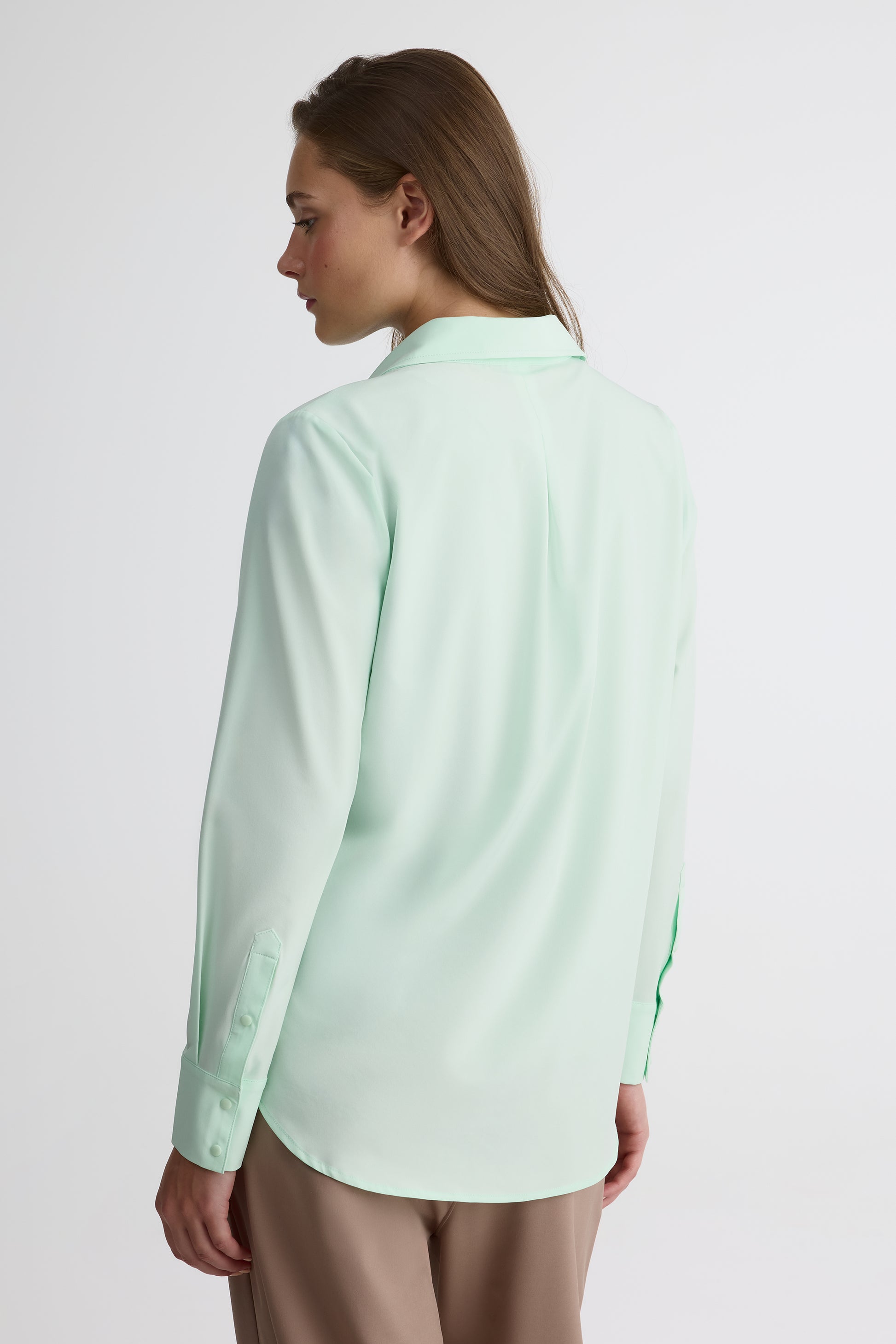 Chandail manches courtes col rond – Femme && VERT