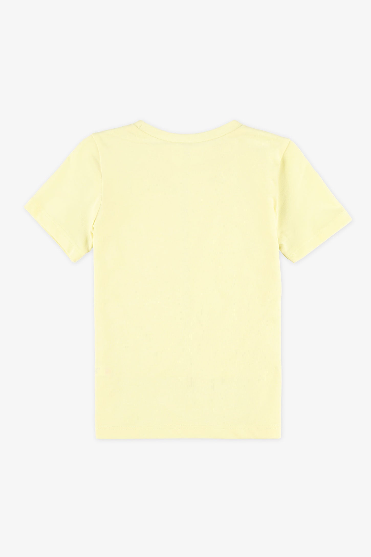 T-shirt col rond coupe droite – Bébé garçon && JAUNE