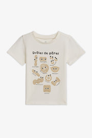 T-shirt col rond graphique – Bébé garçon 2/15$ && BLANC