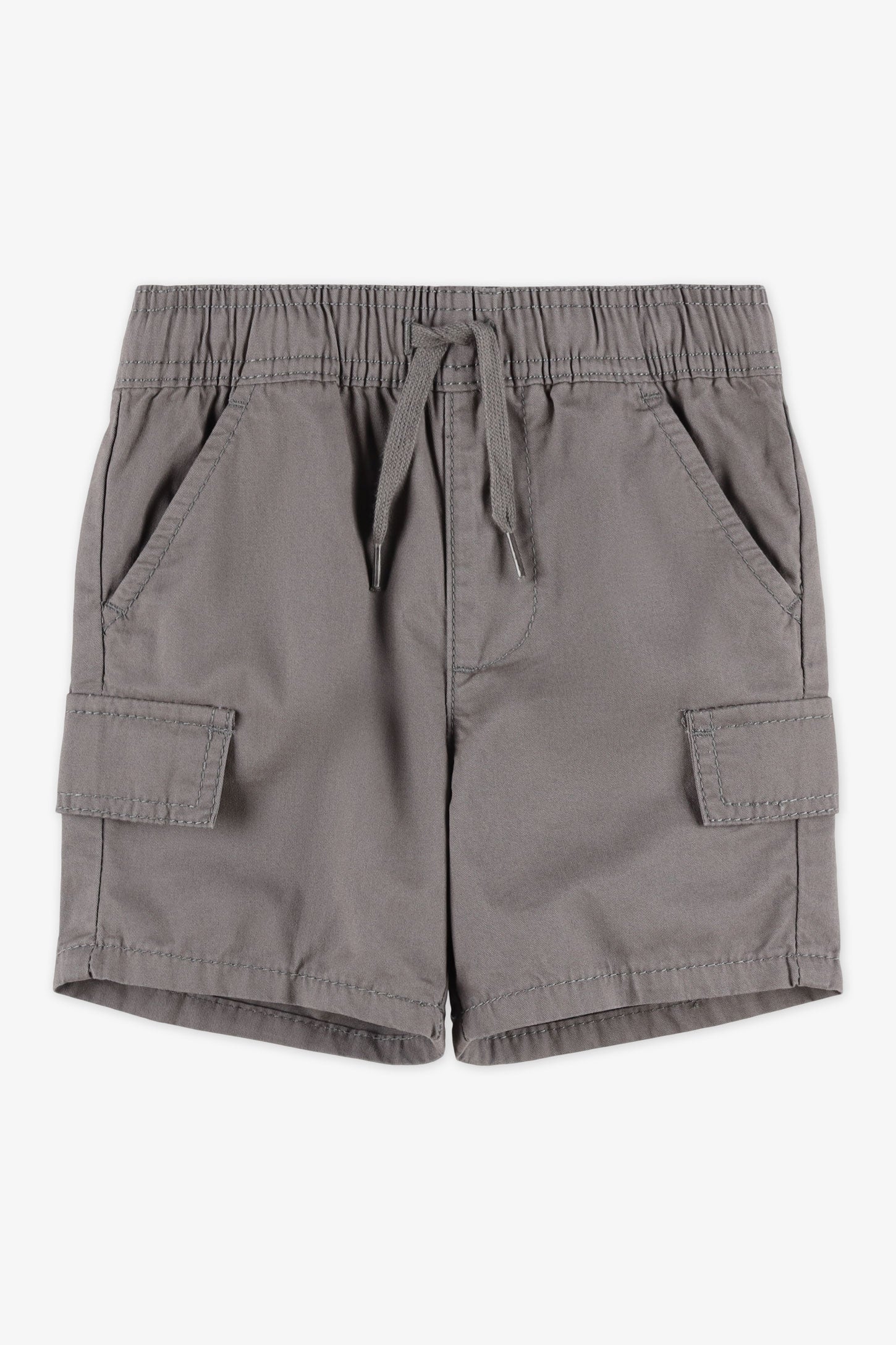 Short élastique à cordon - Bébé garçon && CHARBON