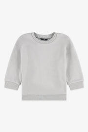 Chandail ouaté col rond - Bébé garçon && GRIS
