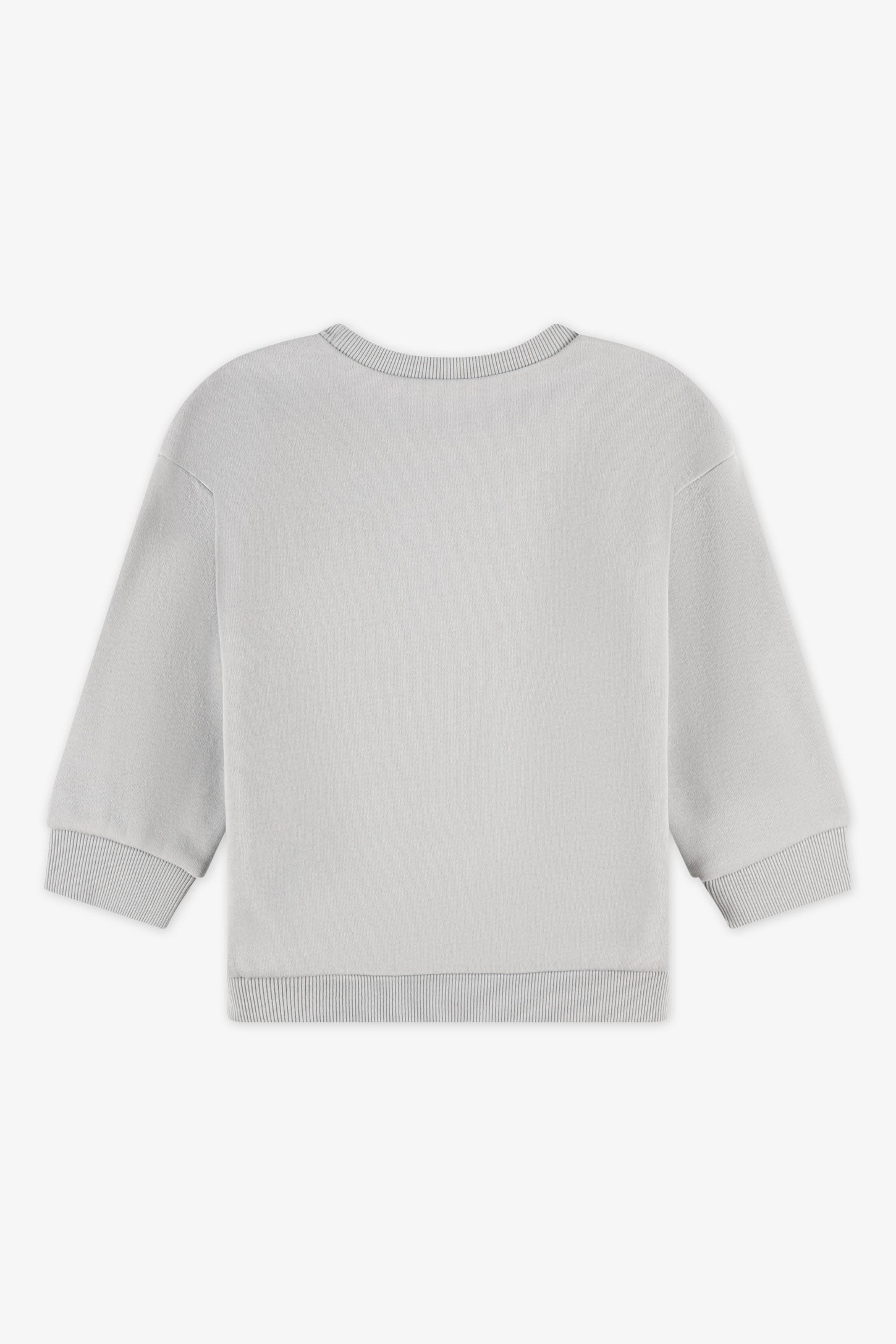 Chandail ouaté col rond - Bébé garçon && GRIS