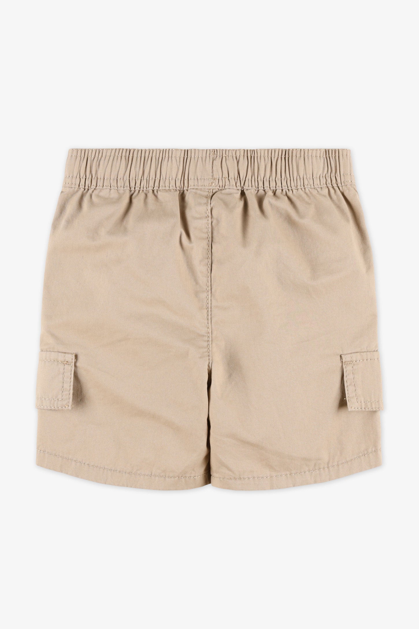 Short élastique à cordon - Bébé garçon && TAUPE