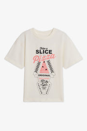 T-shirt col rond boxy uni – Enfant garçon 2/20$ && BLANC