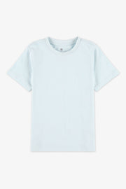 T-shirt col rond boxy fit – Enfant garçon && BLEU PALE
