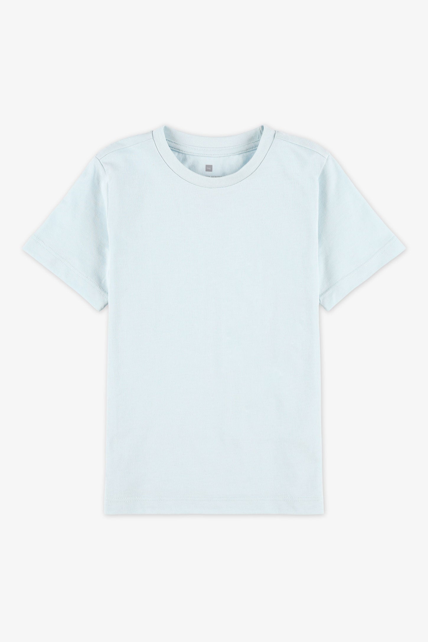 T-shirt col rond boxy fit – Enfant garçon && BLEU PALE