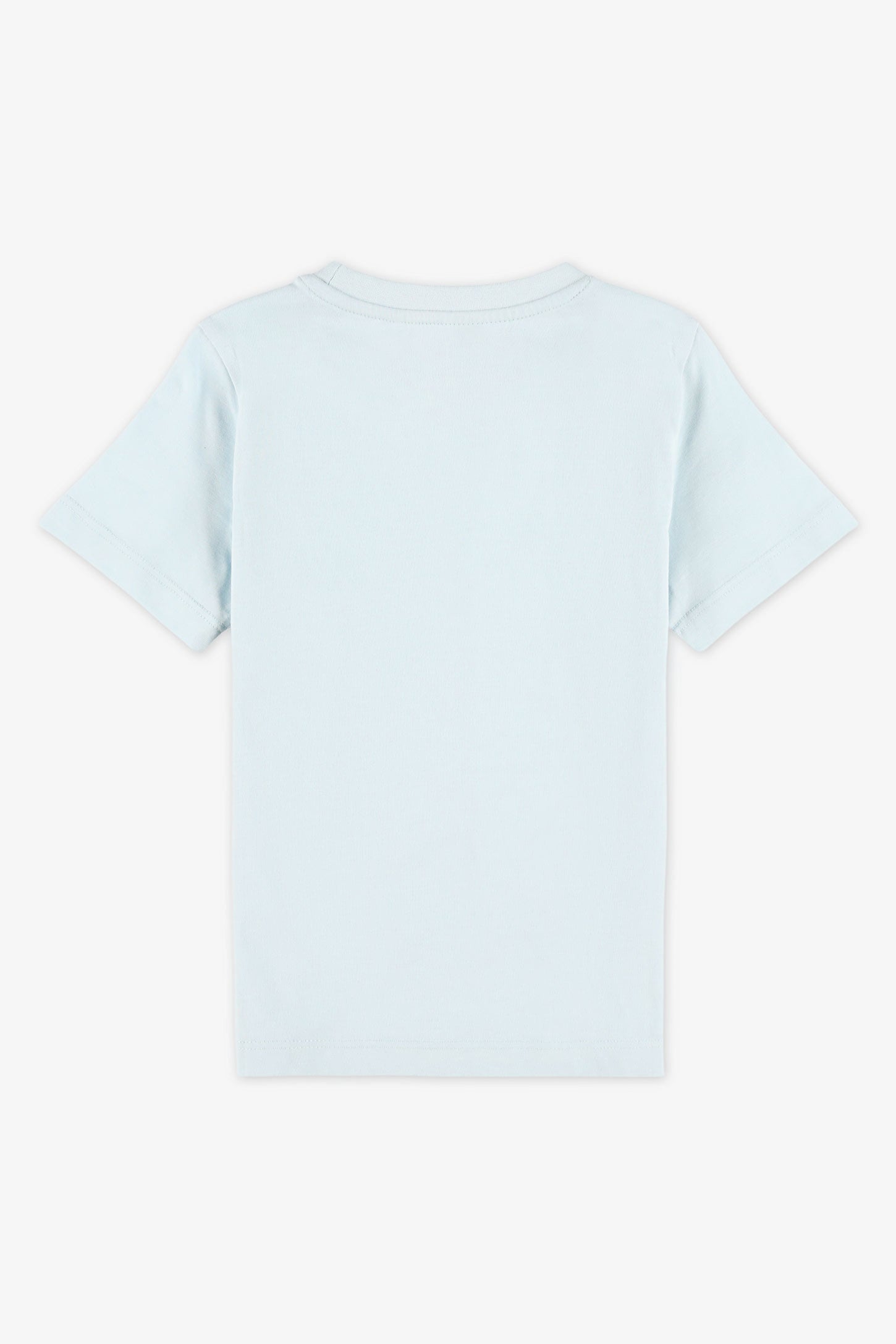 T-shirt col rond boxy fit – Enfant garçon && BLEU PALE