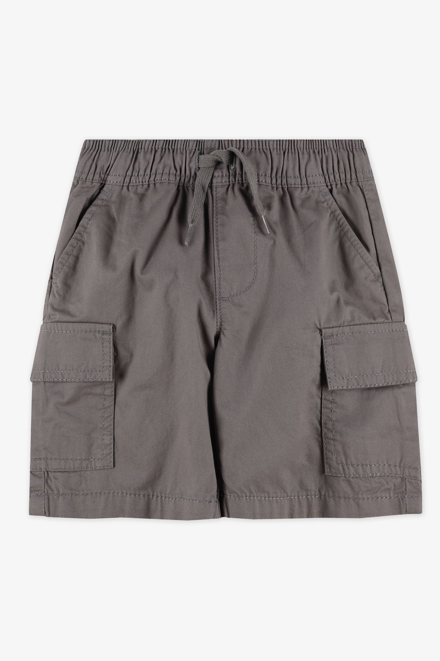 Short bermuda élastique avec poches - Enfant garçon && CHARBON