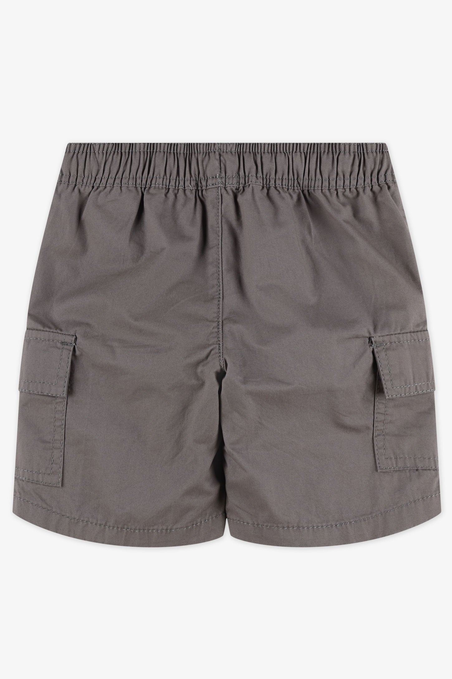 Short bermuda élastique avec poches - Enfant garçon && CHARBON