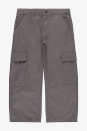 Pantalon cargo ajustable en coton - Enfant garçon && CHARBON