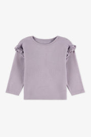Chandail léger à manches longues – Bébé fille && LAVANDE