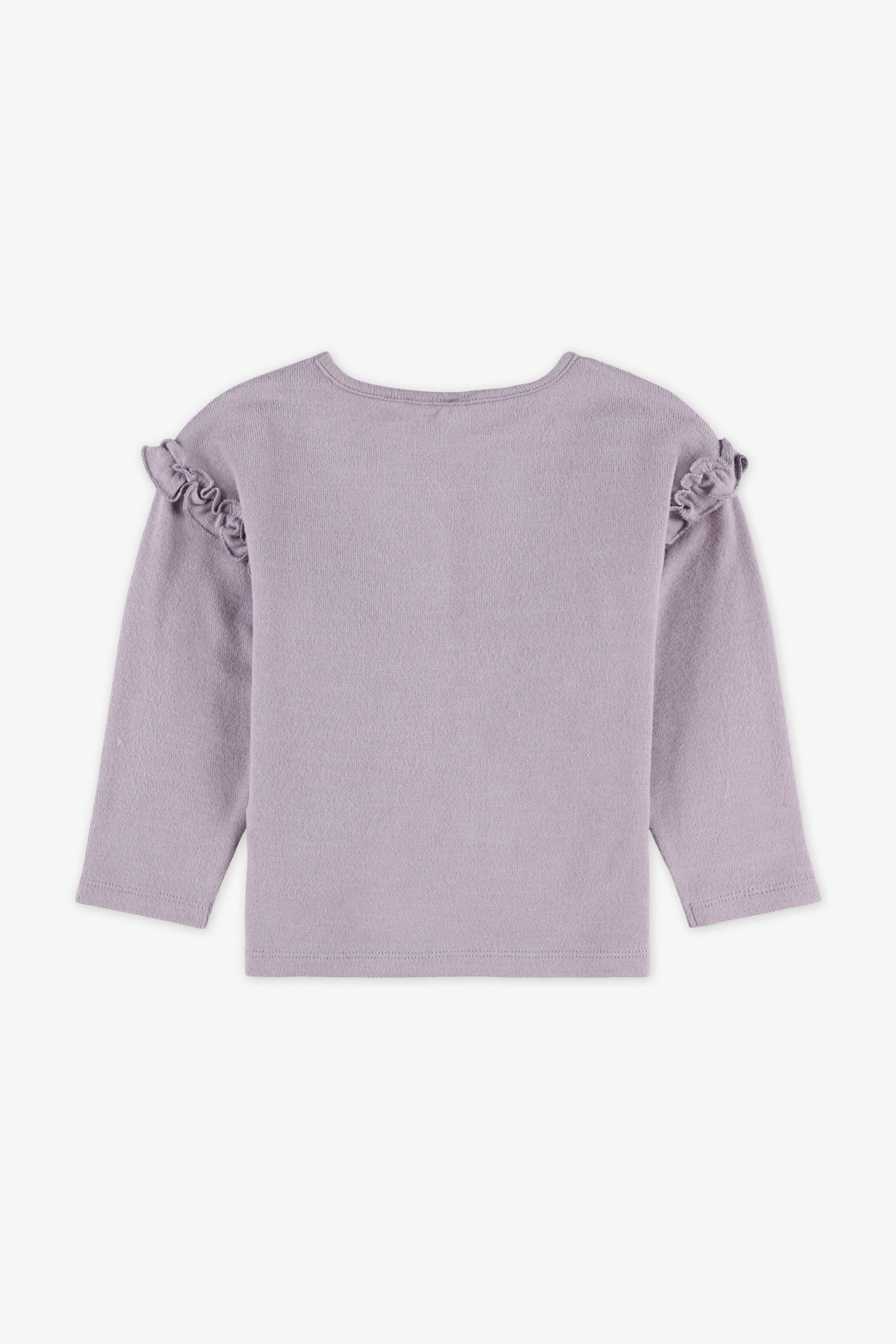 Chandail léger à manches longues – Bébé fille && LAVANDE