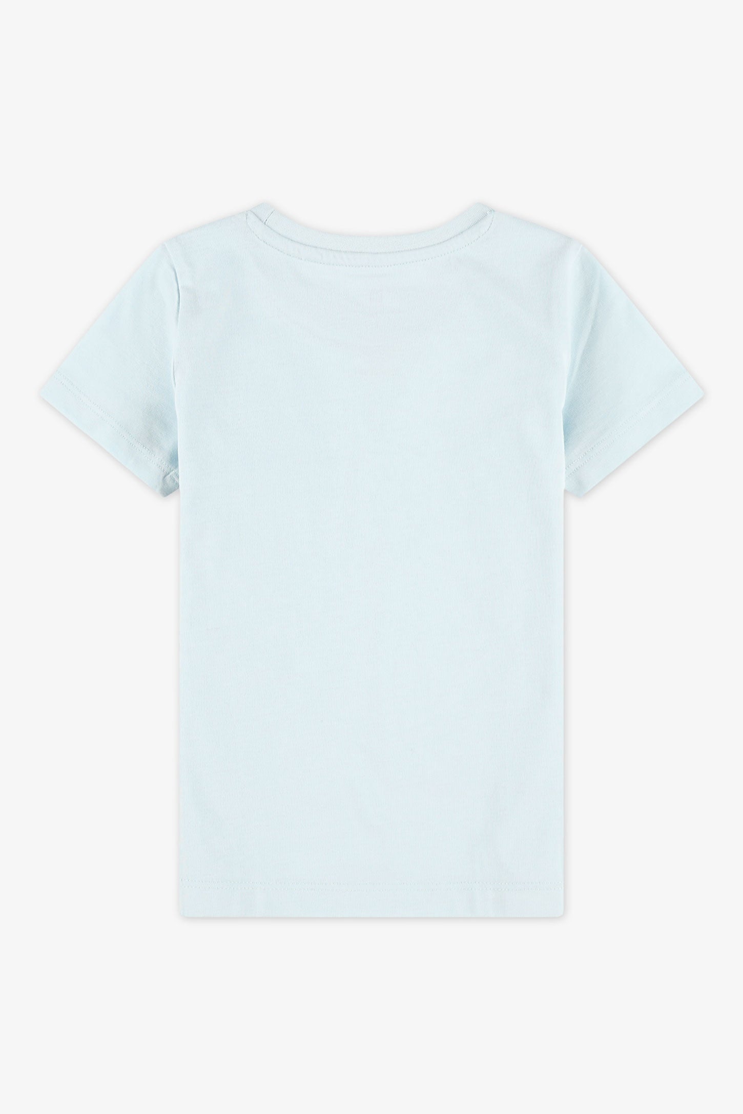 Chandail uni en jersey – Enfant fille && BLEU