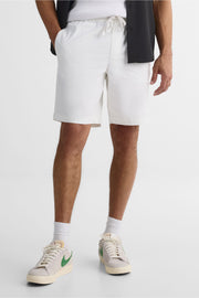 Short pull-on élastique avec cordon - Homme && BLANC