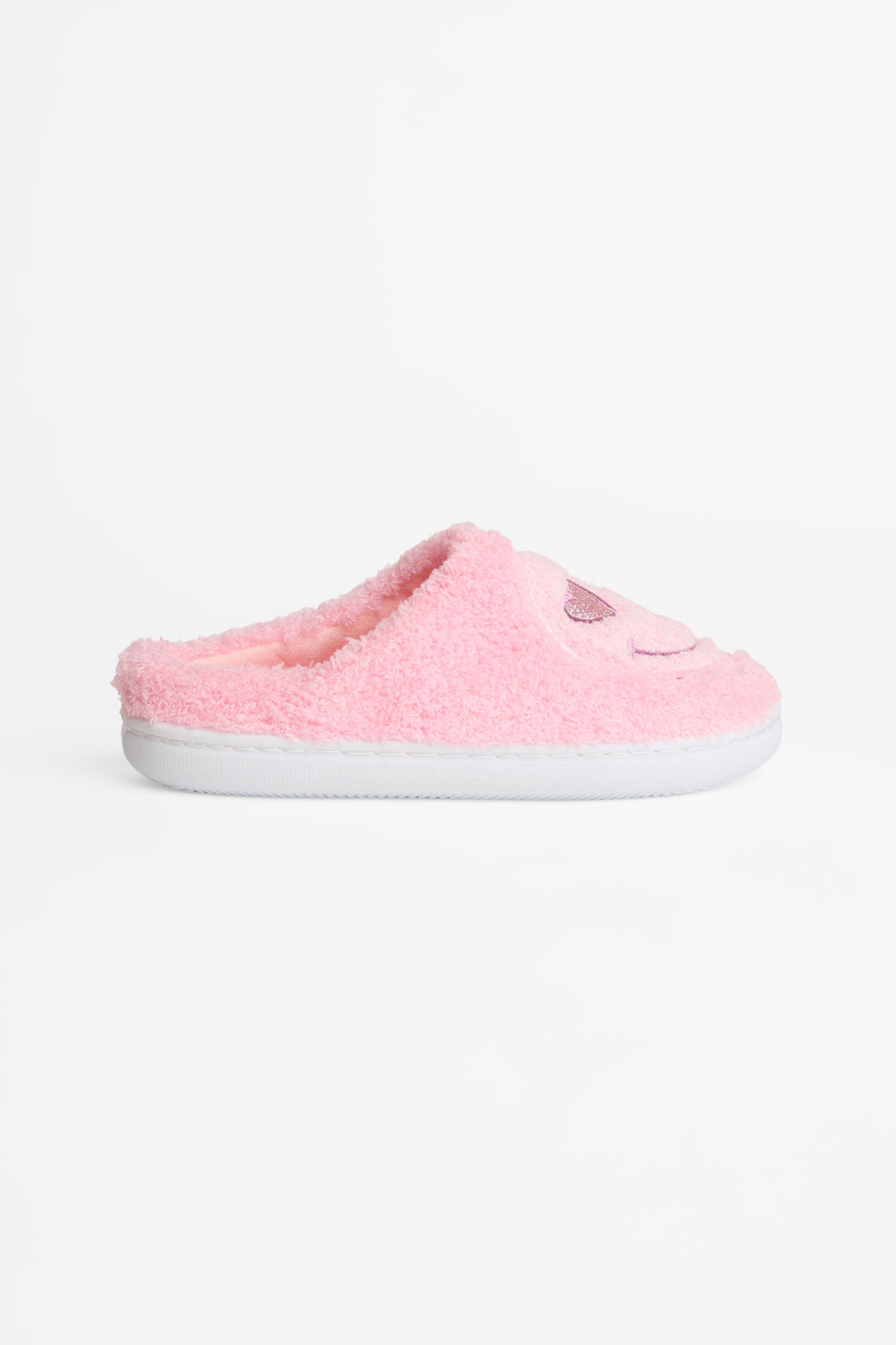 Pantoufle bouclée Smiley – Ado fille && ASSORTIES