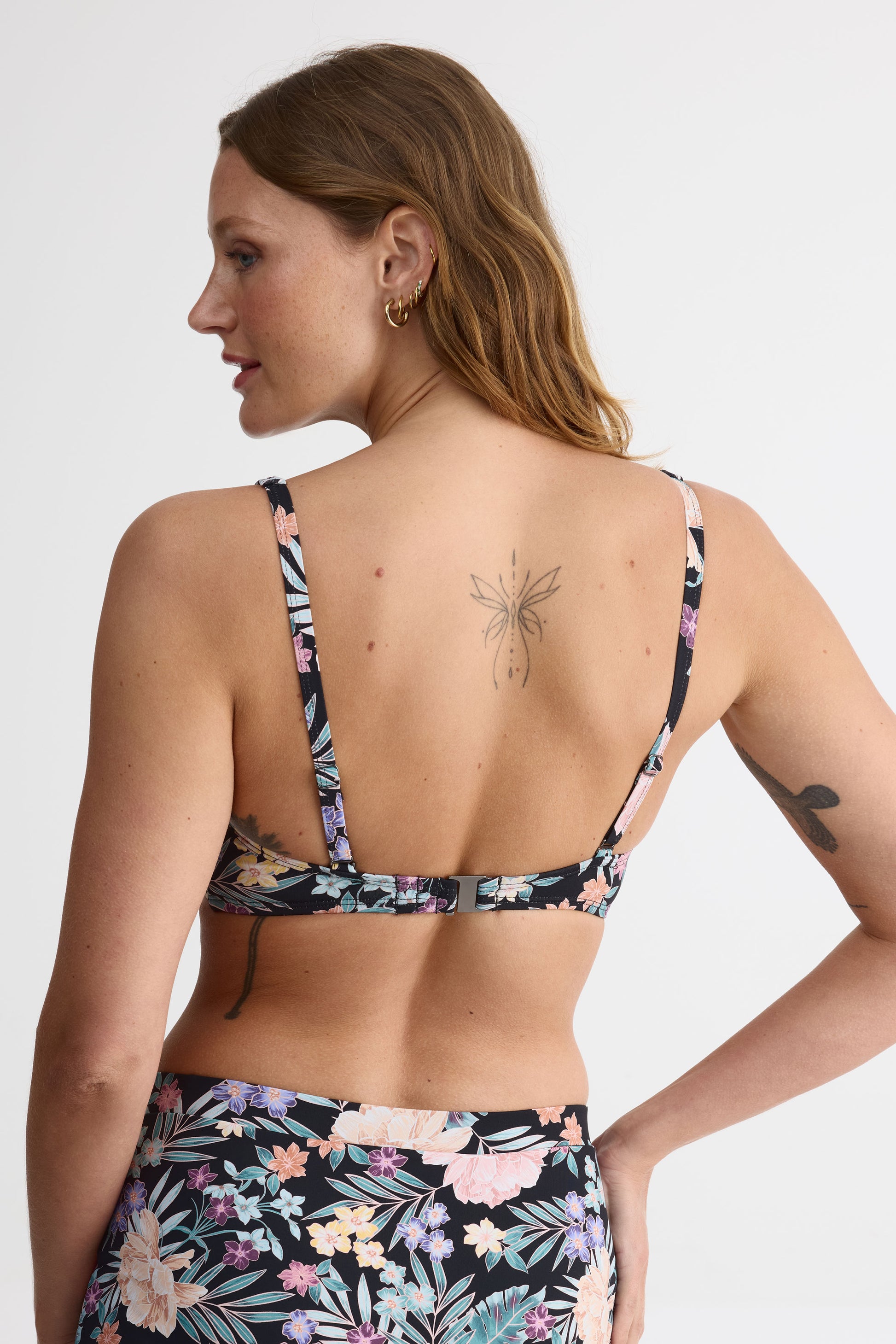 Haut de maillot triangle ajustable – Femme && NOIR/MULTI