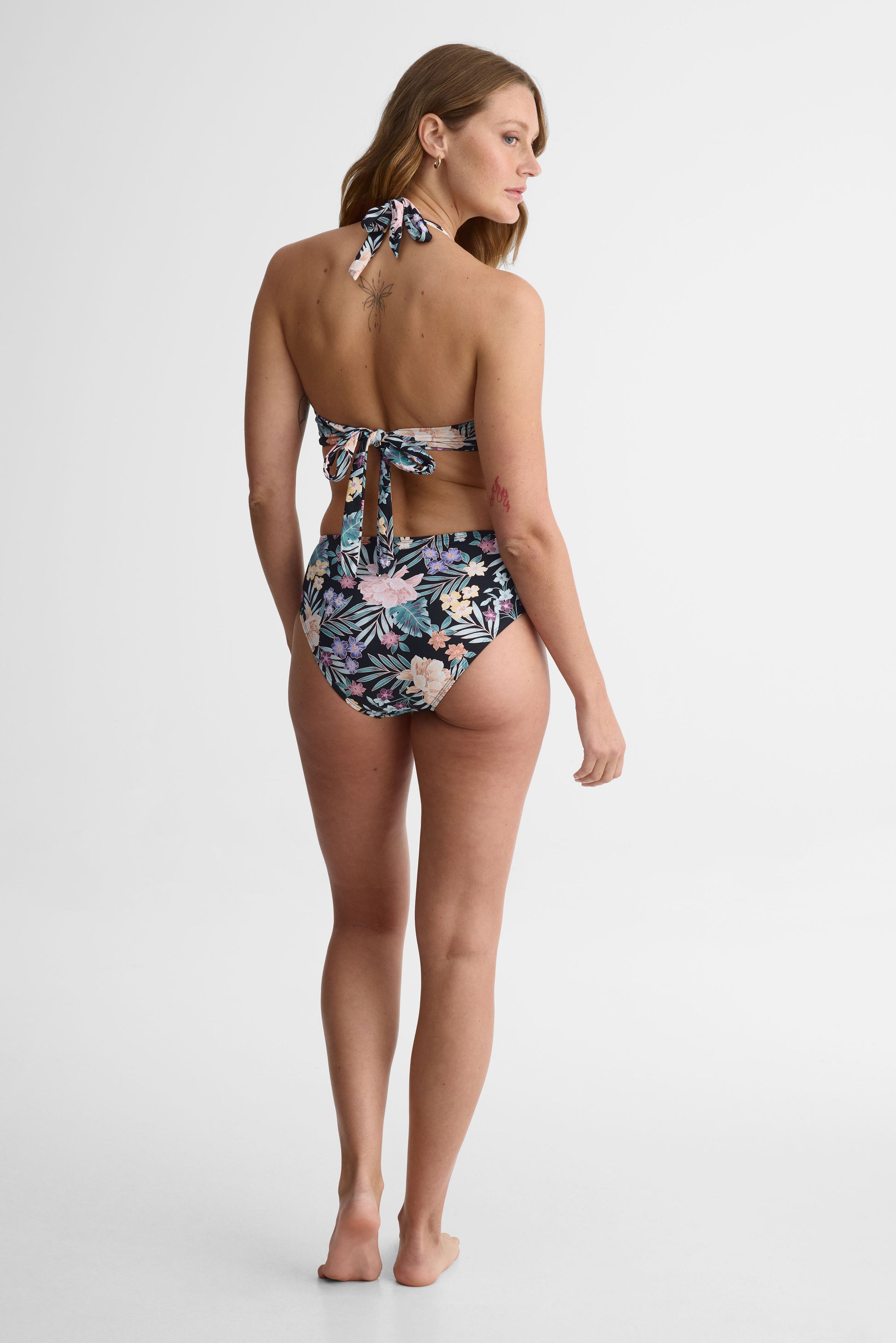 Culotte maillot taille haute – Femme && NOIR/MULTI