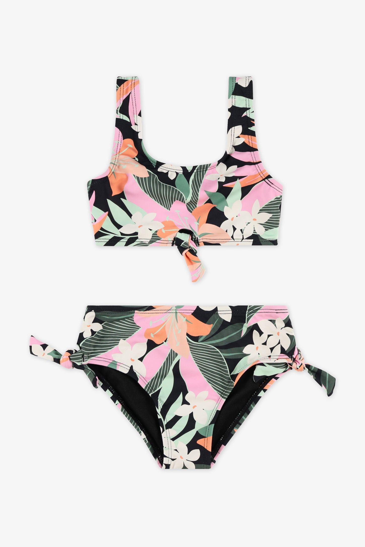 Maillot de bain 2 pièces – Enfant fille && NOIR/MULTI