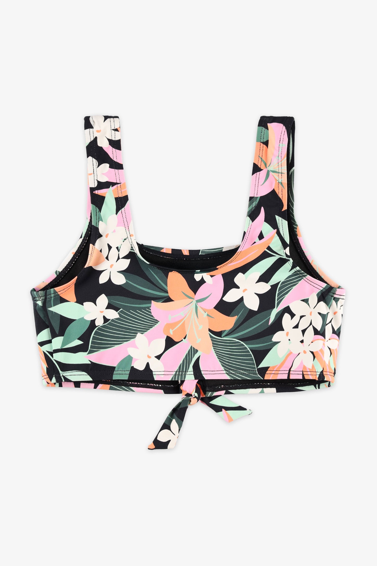 Haut de maillot court à bretelles - Ado fille 2/30$ && NOIR/MULTI