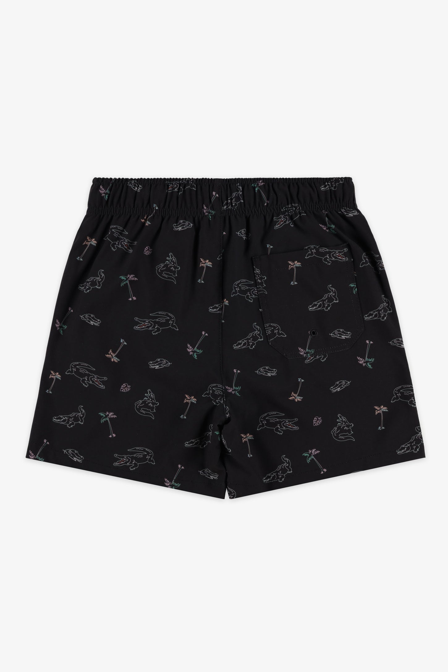 Maillot de bain short élastique – Ado garçon && NOIR/MULTI