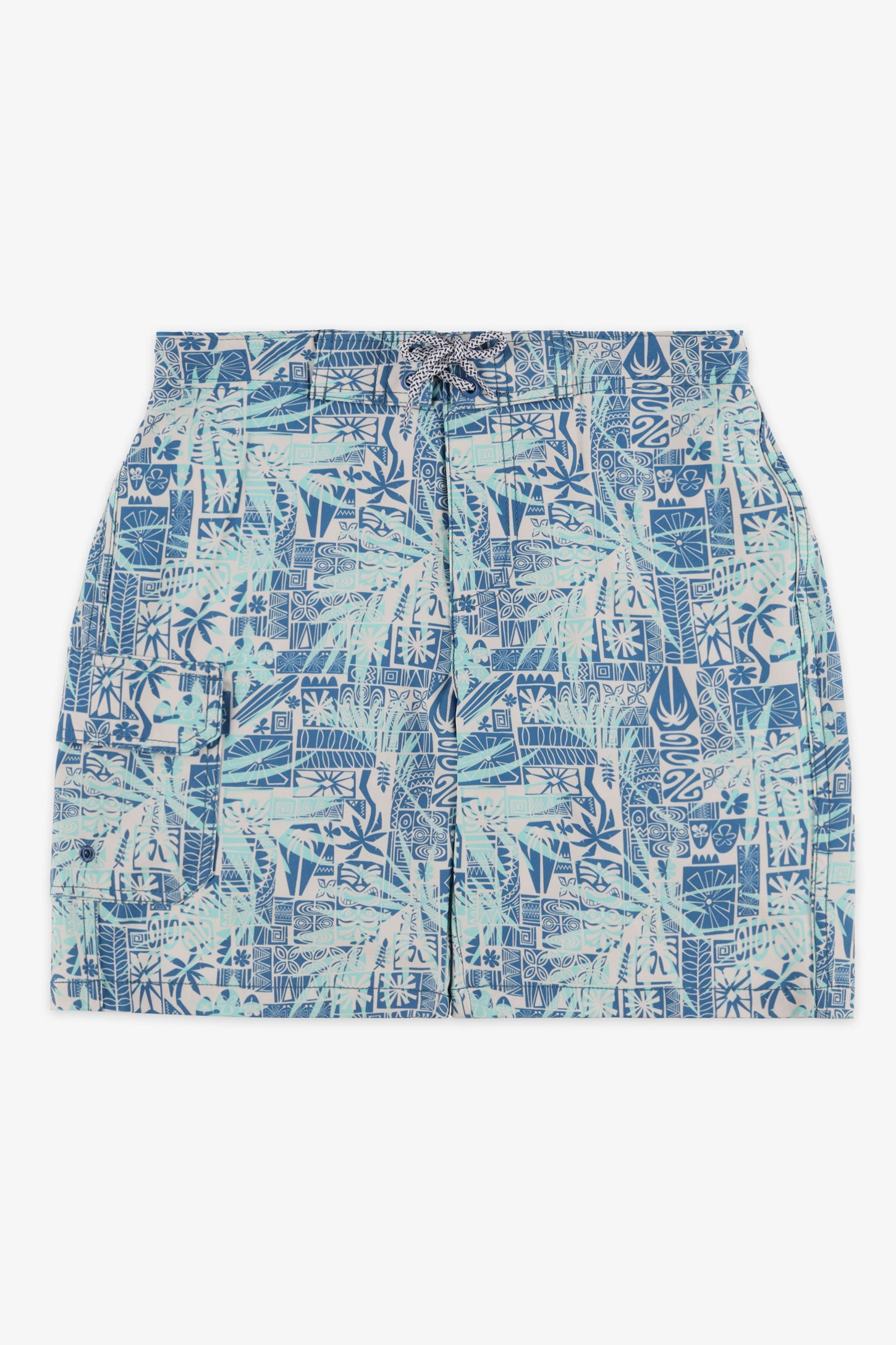 Maillot de bain boardshort avec poche cargo - Ado garçon && VERT/MULTI