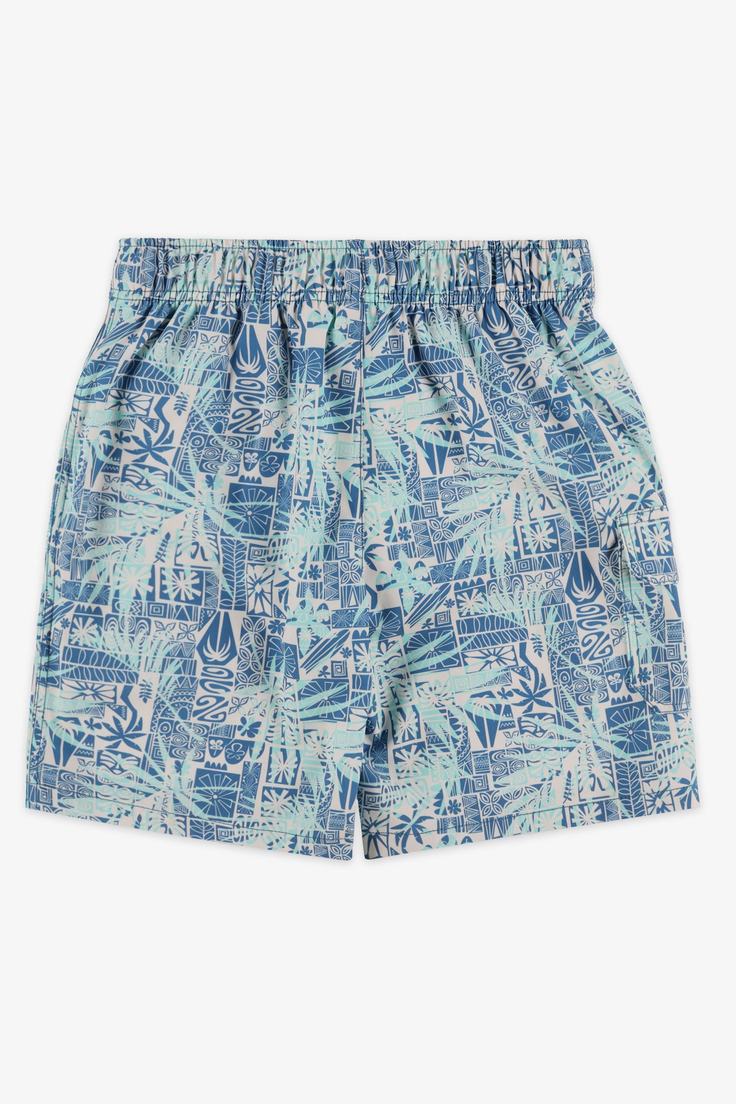 Maillot de bain boardshort avec poche cargo - Ado garçon && VERT/MULTI