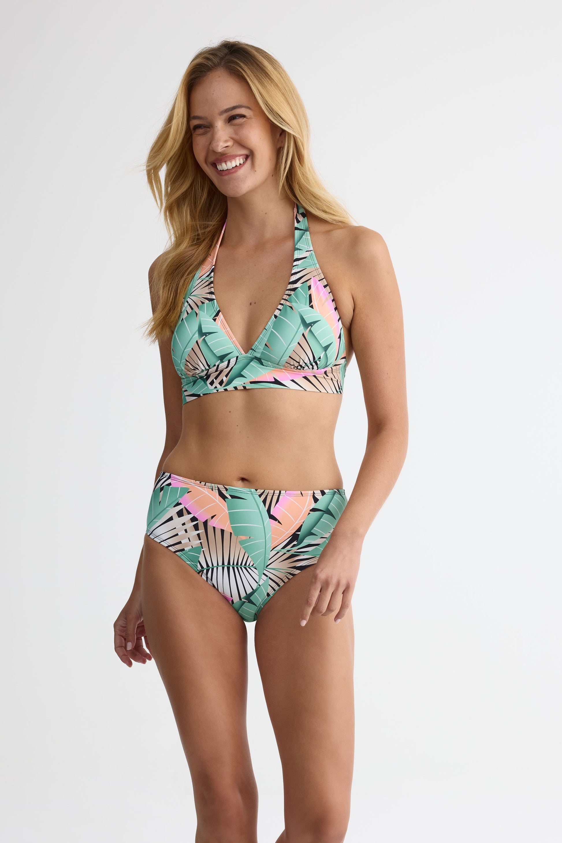 Culotte de maillot taille haute – Femme 2/40$ && KAKI/MULTI