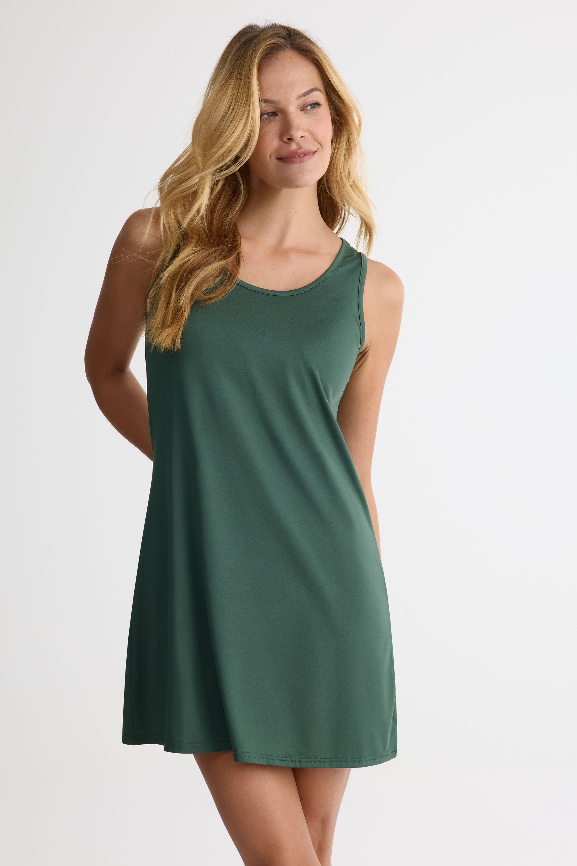 Robe imprimée floral à bretelles larges – Femme && KAKI