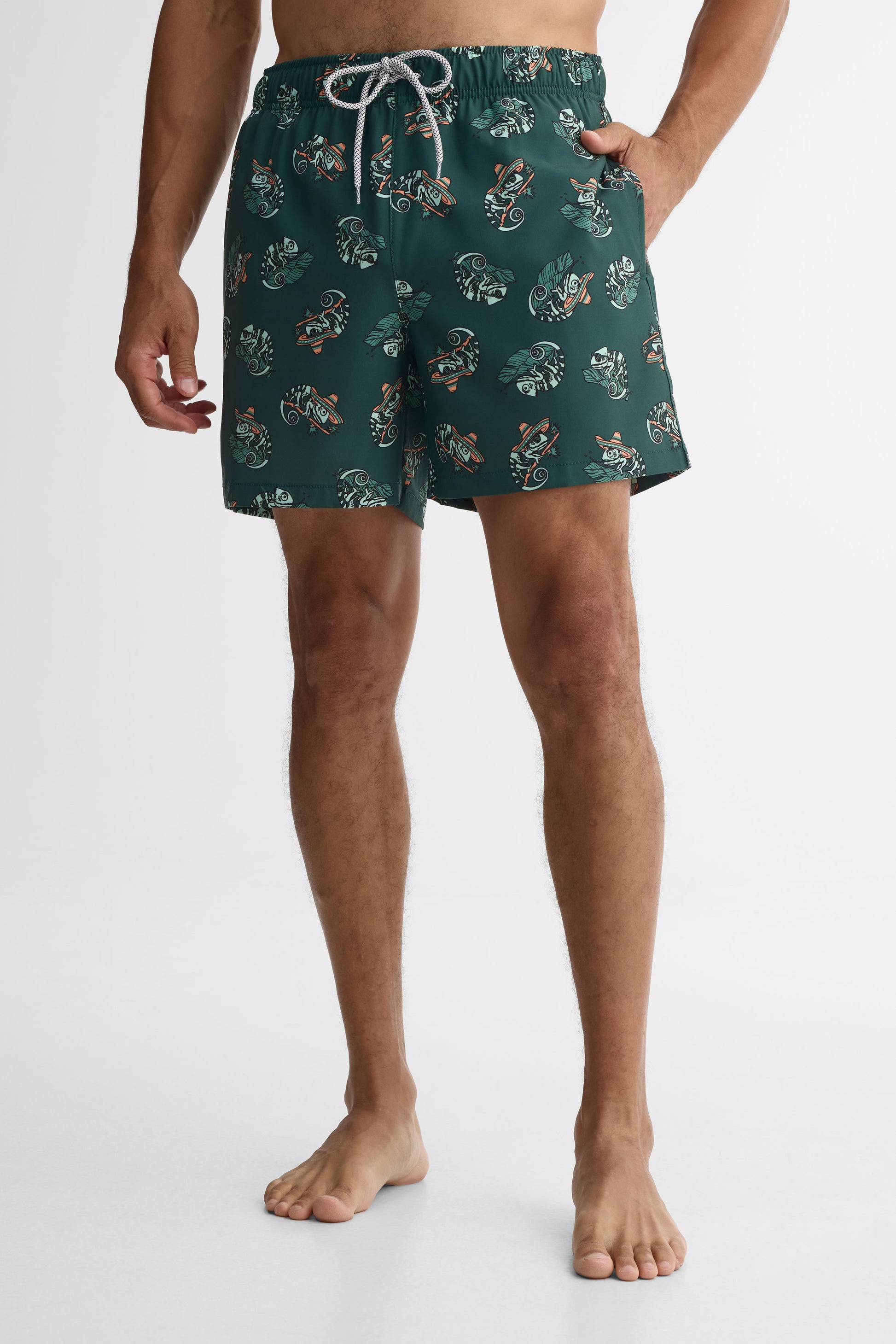 Short maillot de bain - Homme && KAKI/MULTI