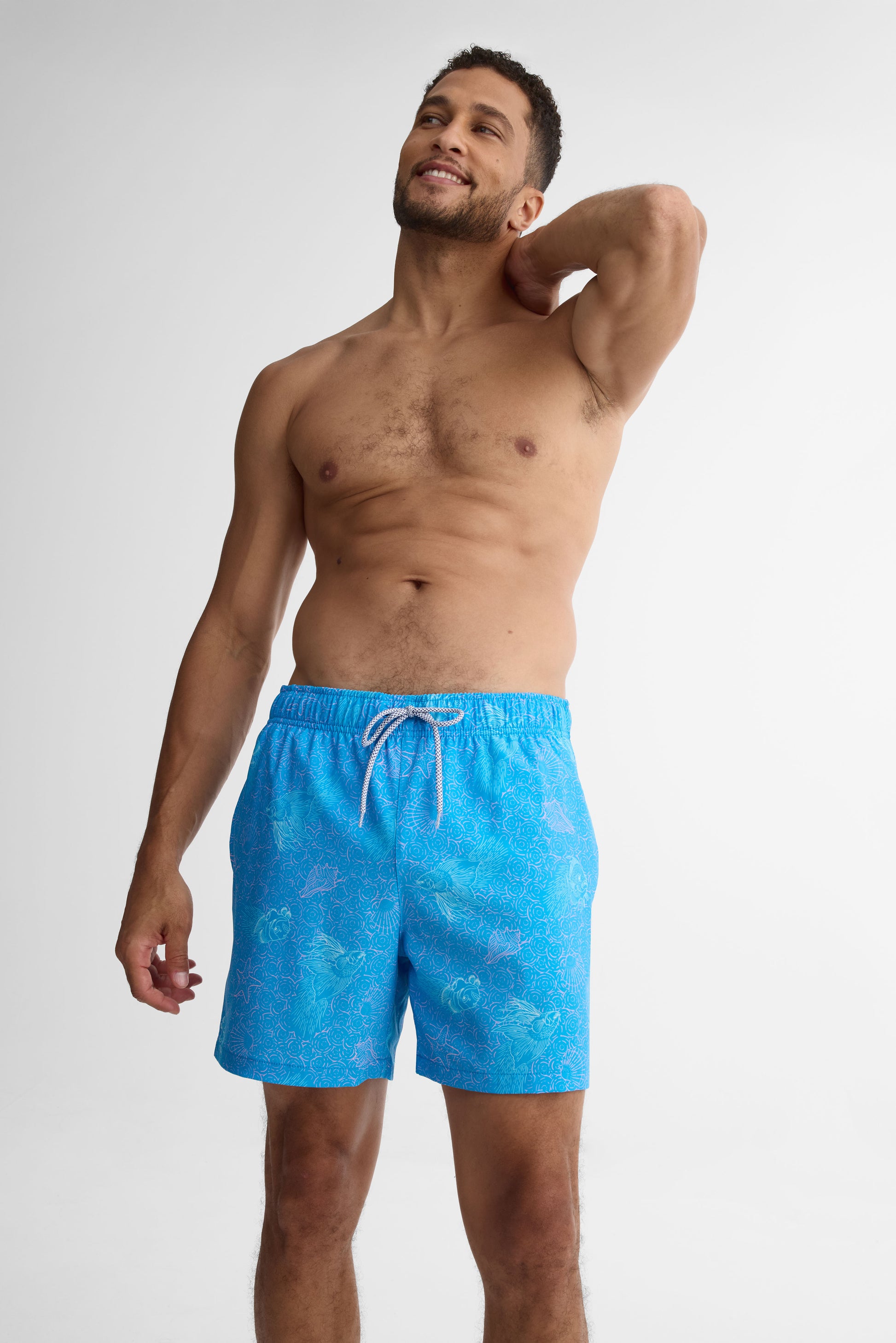 Short maillot de bain - Homme && BLEU MULTI