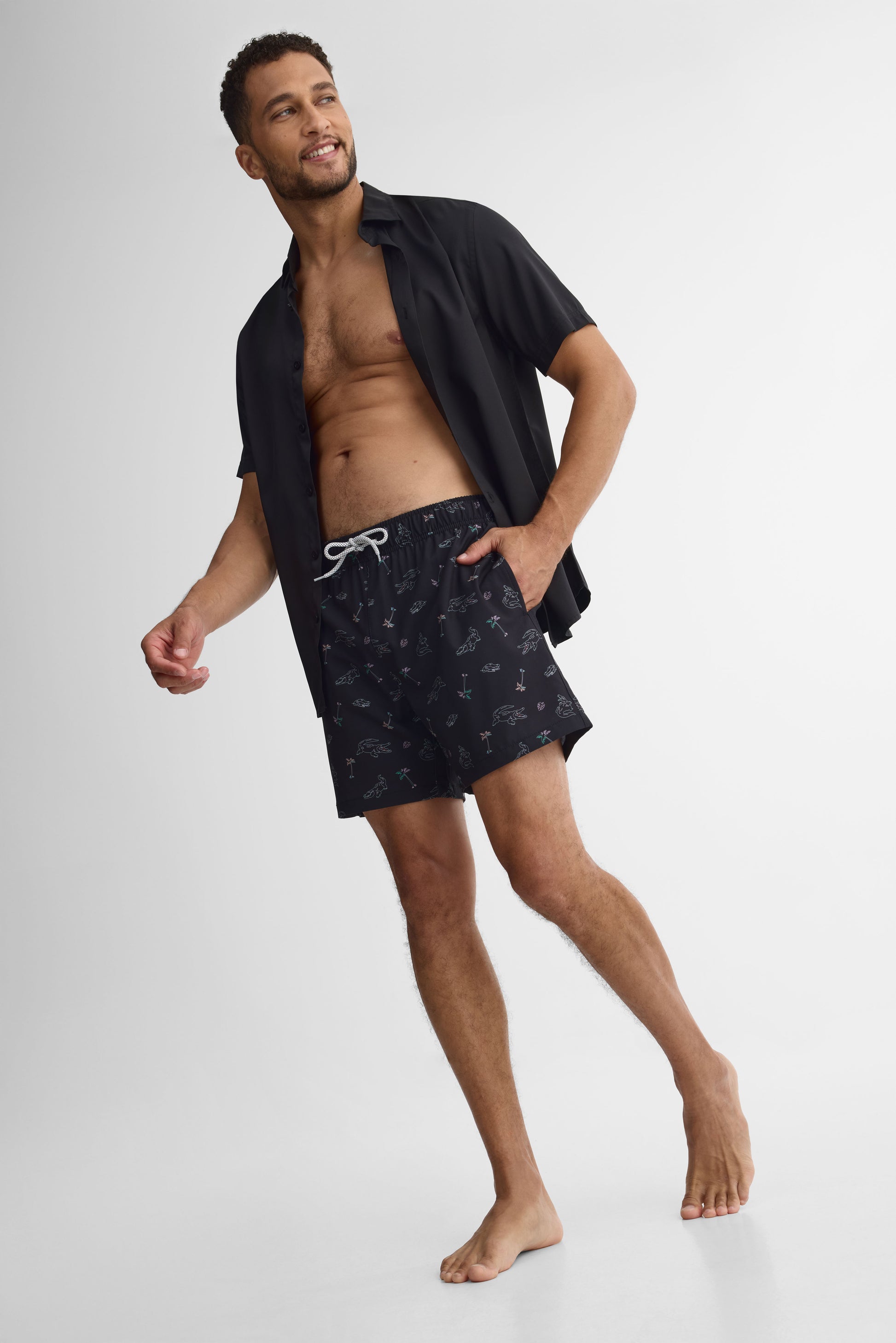 Short maillot de bain - Homme && NOIR/MULTI
