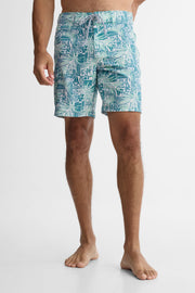 Maillot de bain boardshort avec poche - Homme && BLEU MULTI