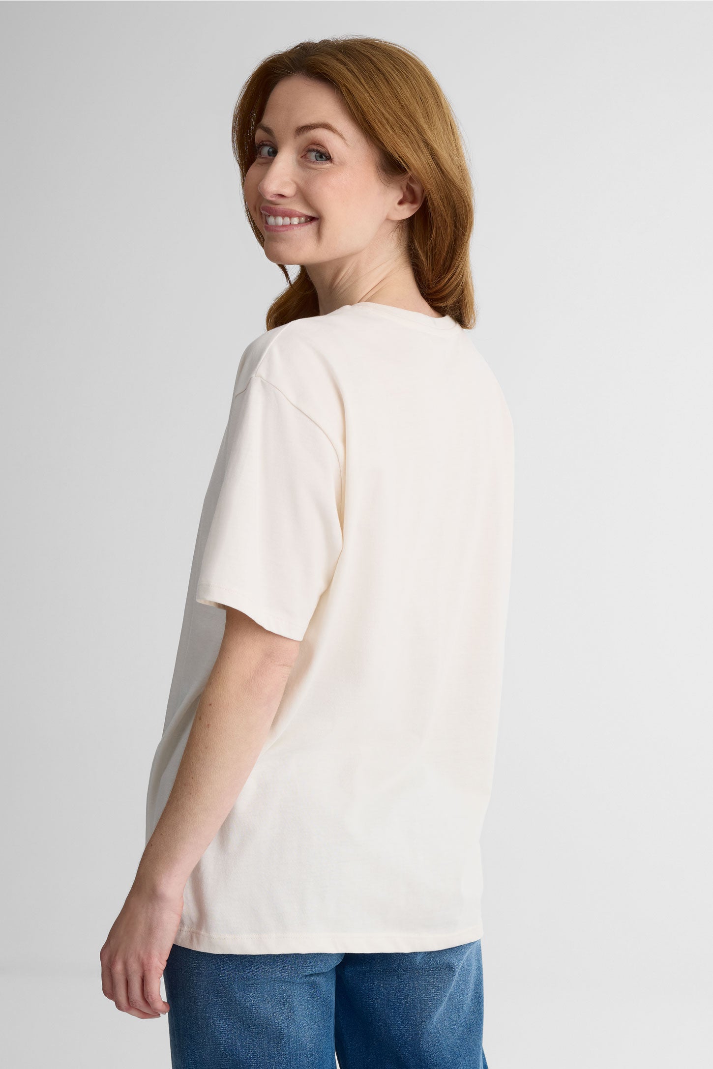 Chandail m/courtes oversize en coton - Femme 2/30$ && BLANC CASSÉ