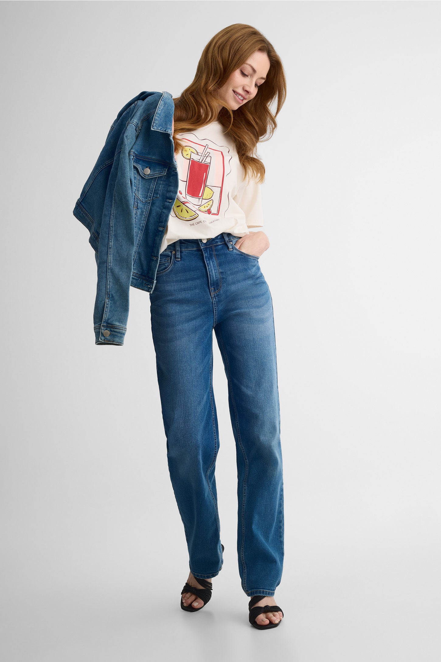 Chandail m/courtes oversize en coton - Femme 2/30$ && BLANC CASSÉ