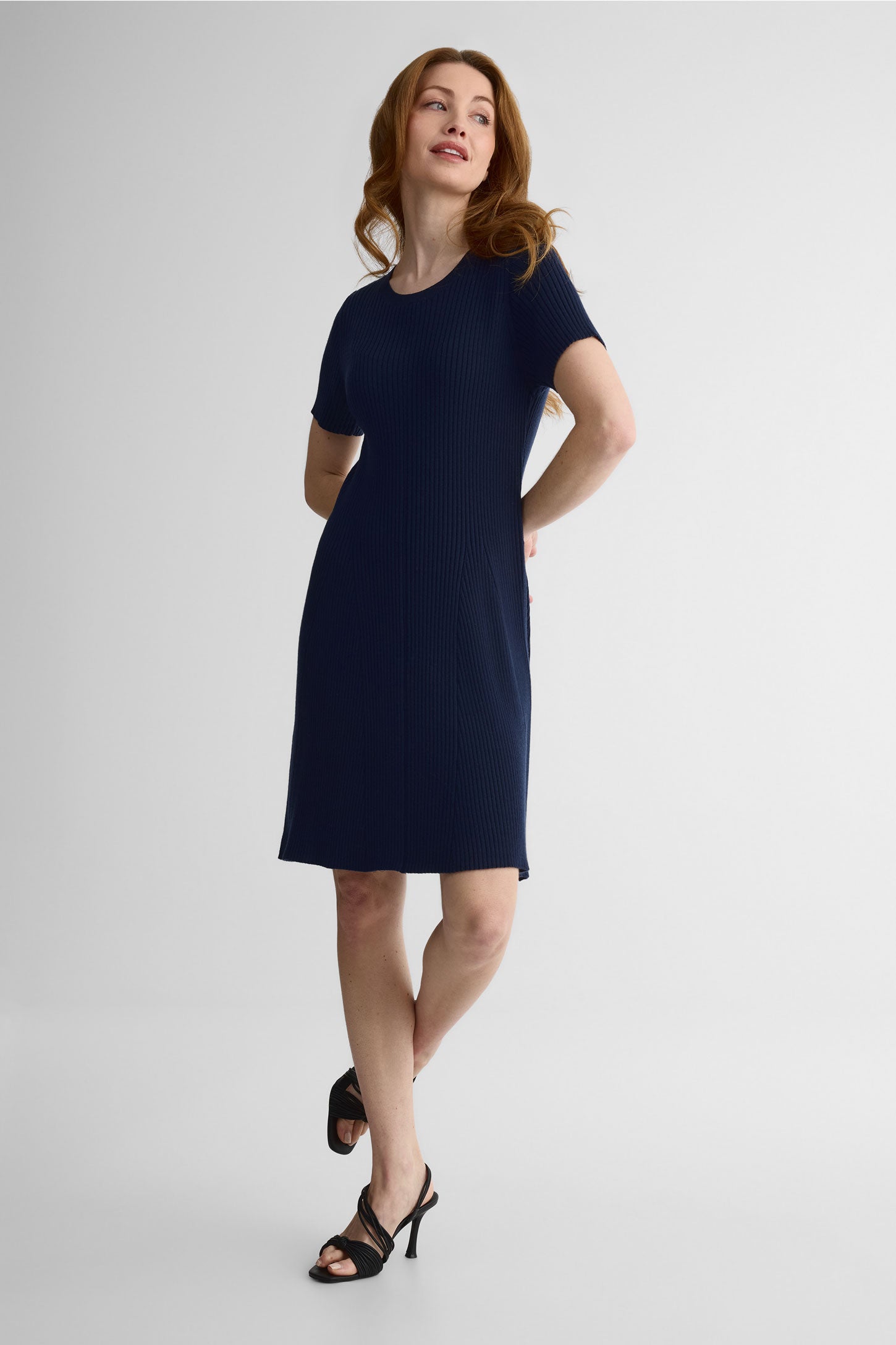 Robe skater en viscose douce – Femme && MARIN