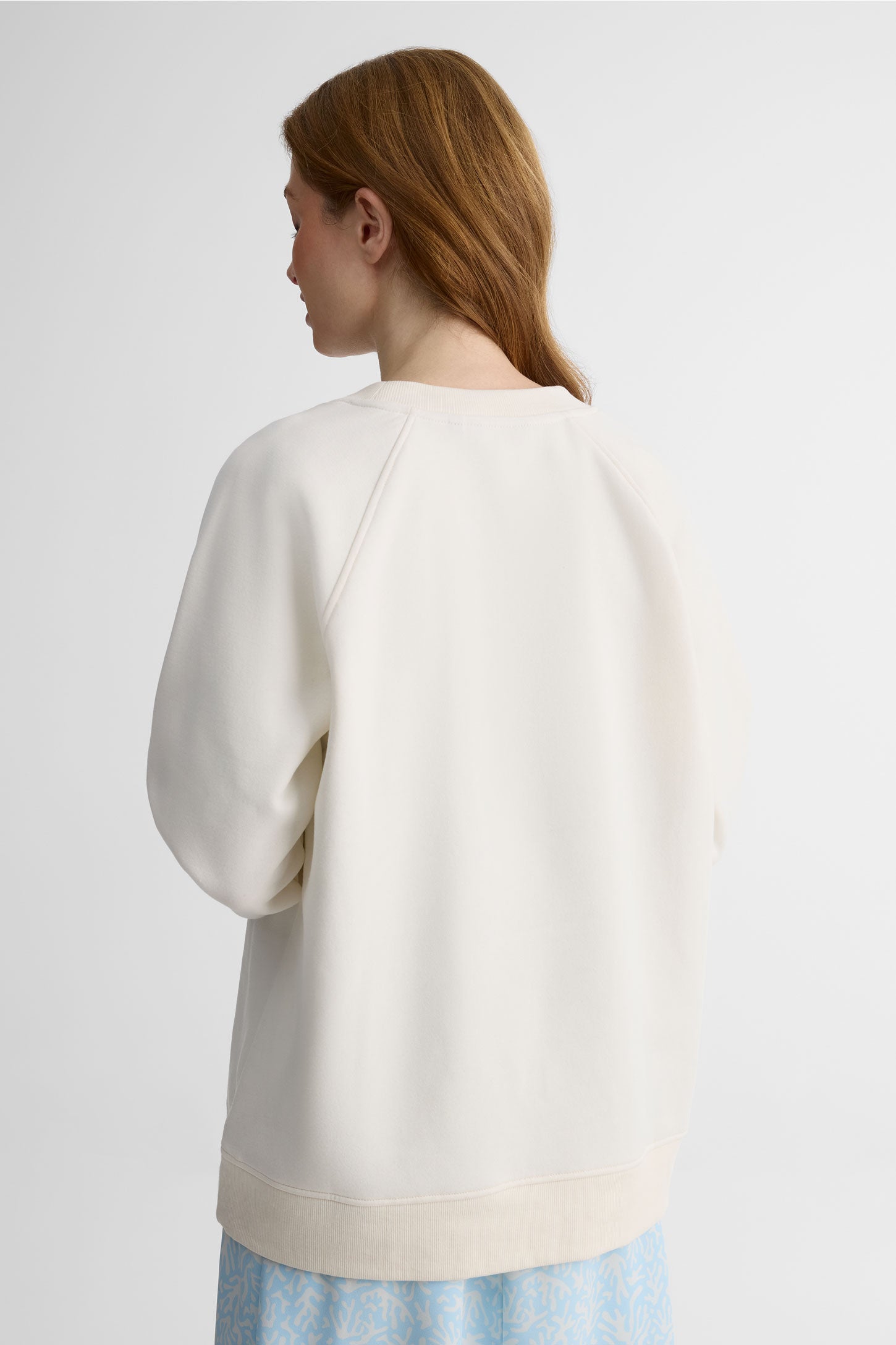 Chandail ouaté à manches longues – Femme && BLANC CASSÉ