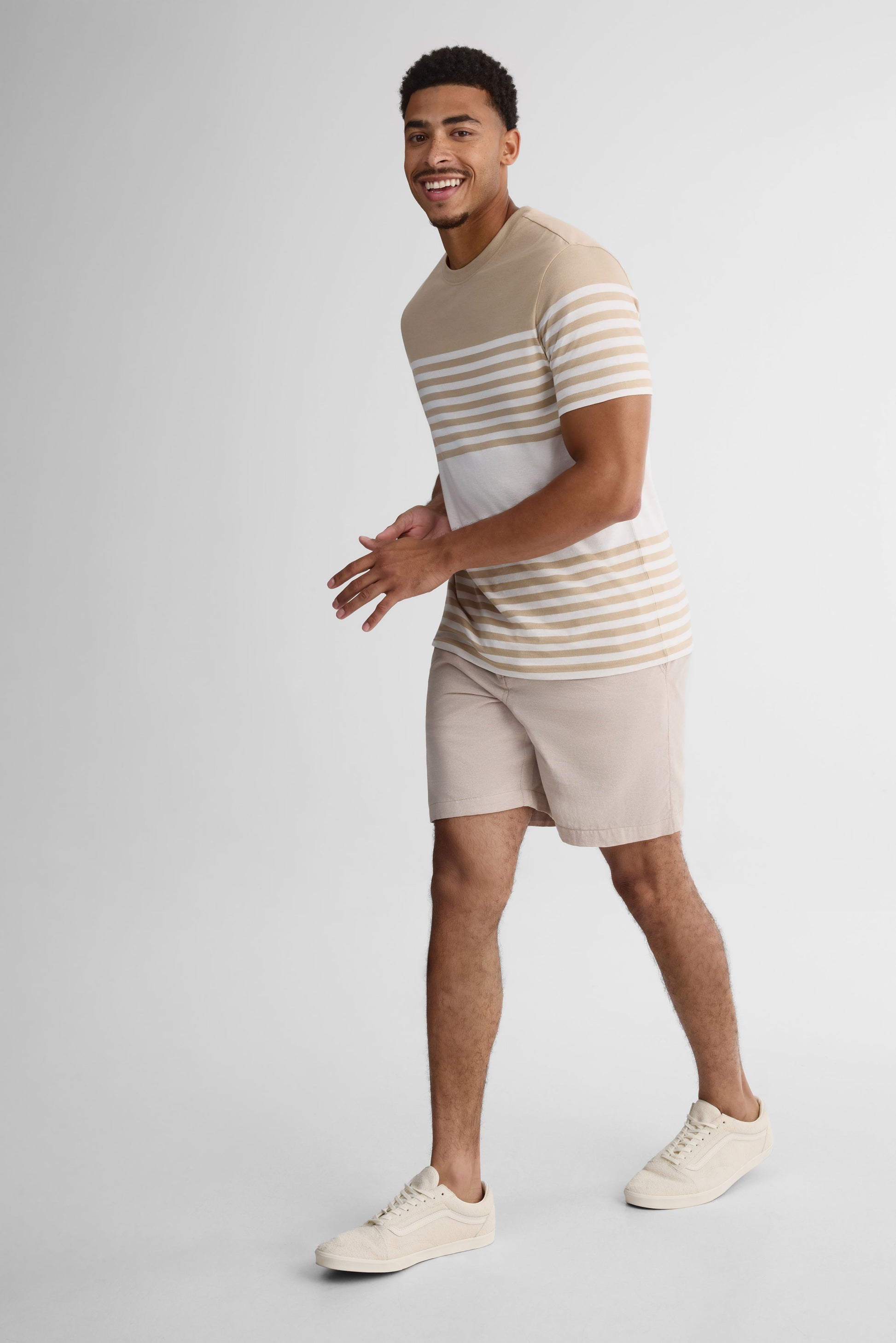 Chandail à manches courtes col rond – Homme && BRONZÉ